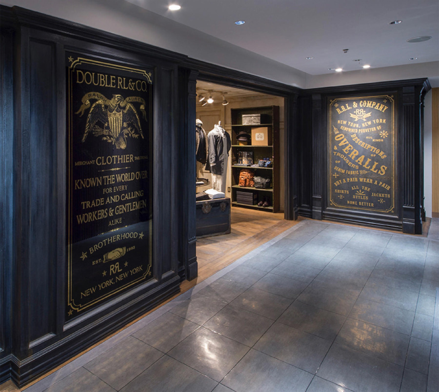 サインペイント制作事例 | RRL HANKYU TOKYO